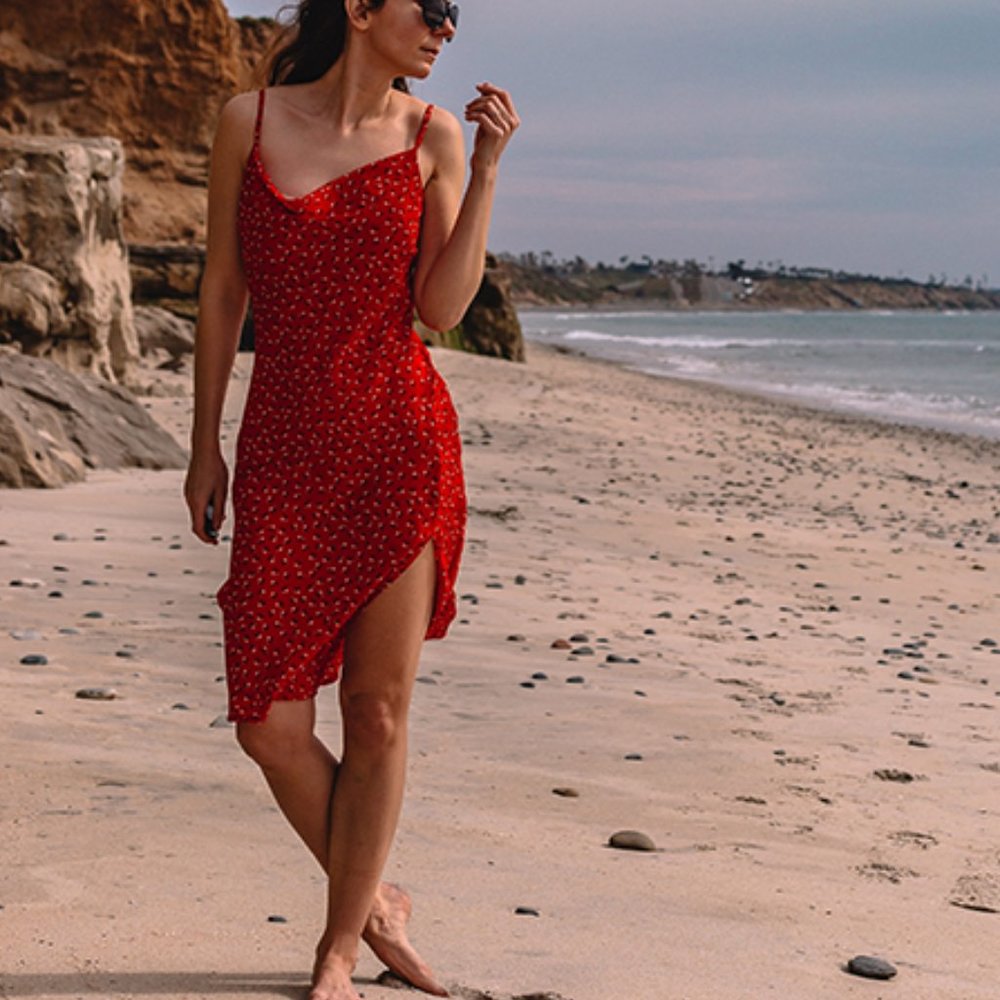 Red Strappy Dress